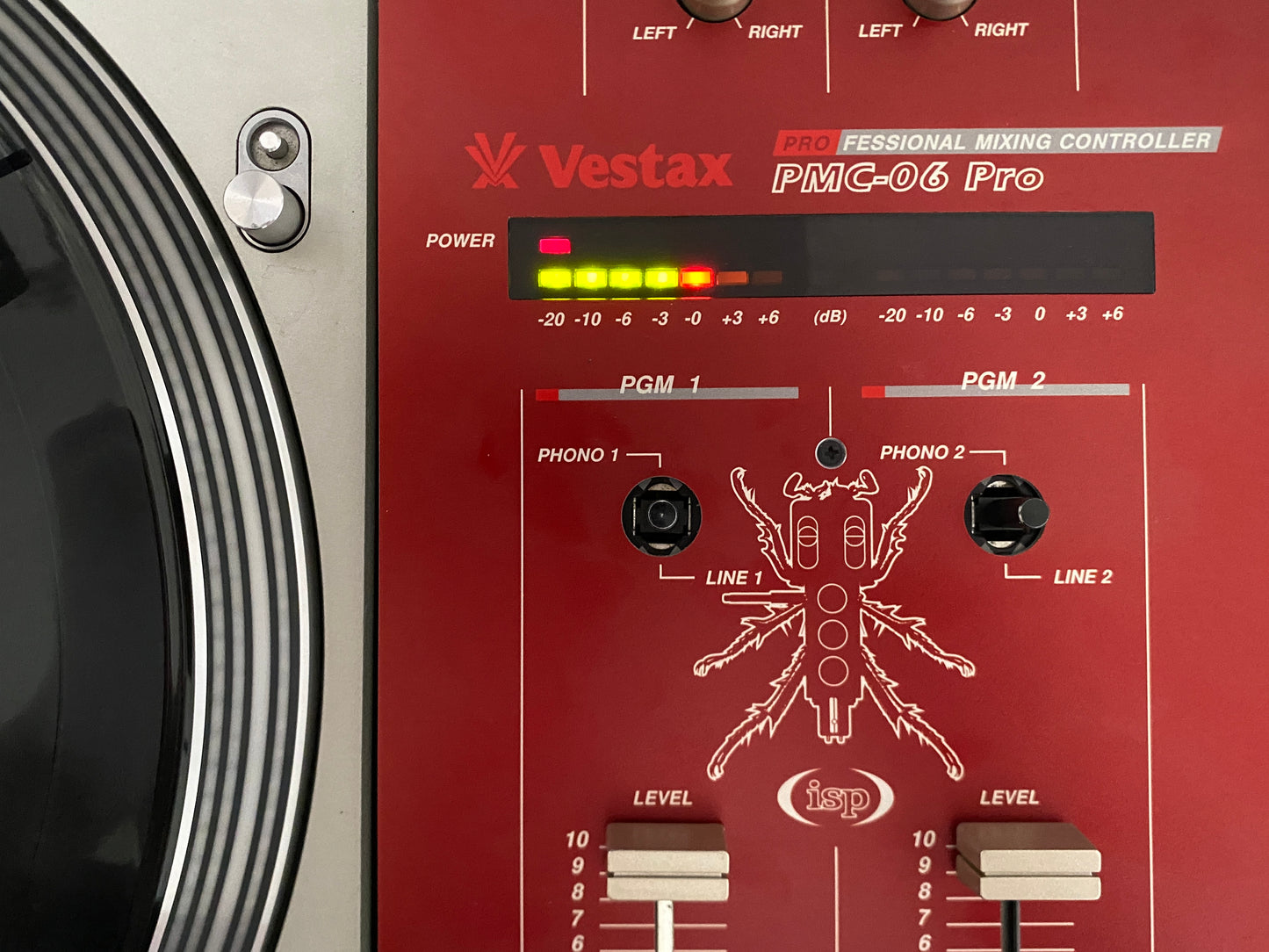 Vestax PMC-06 Pro VCA Serviced Mixer With ISP Faceplate