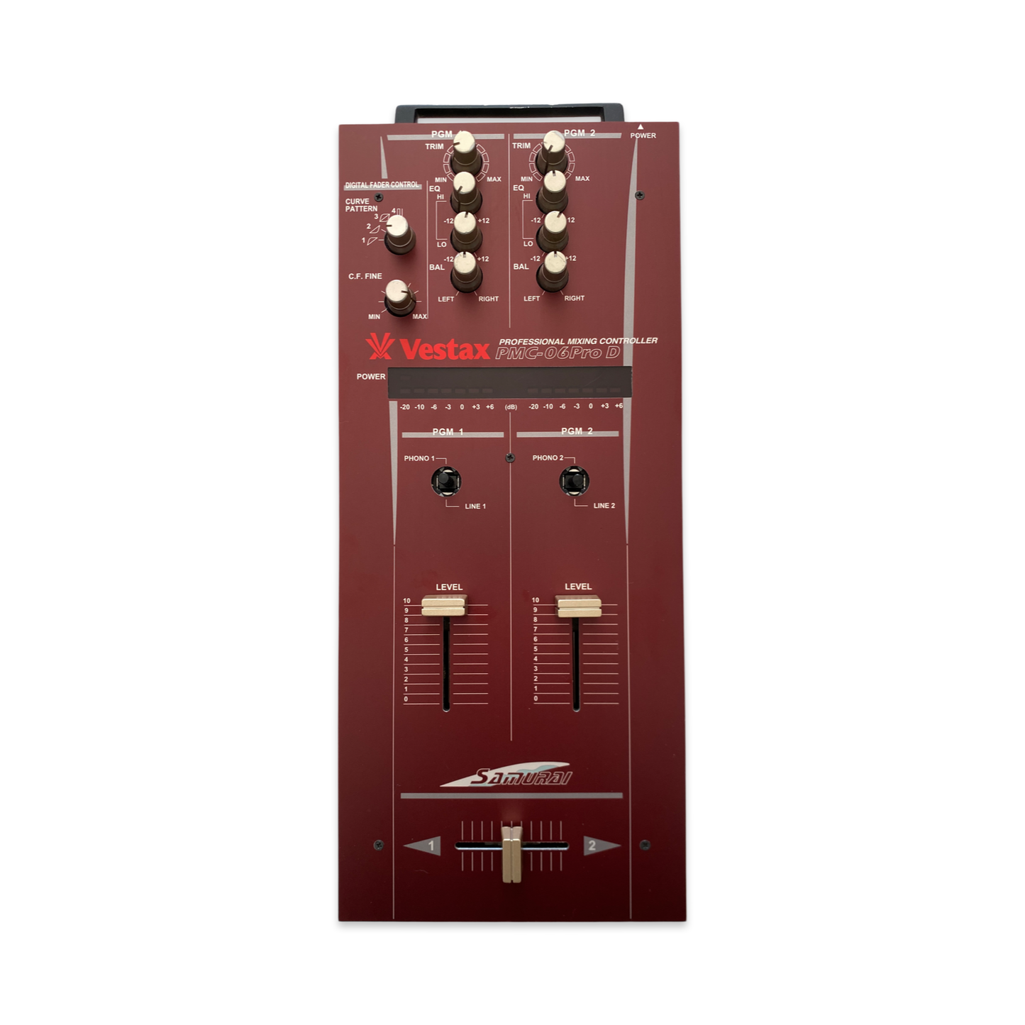 Vestax PMC-06 Pro D Samurai Reproduction Faceplate