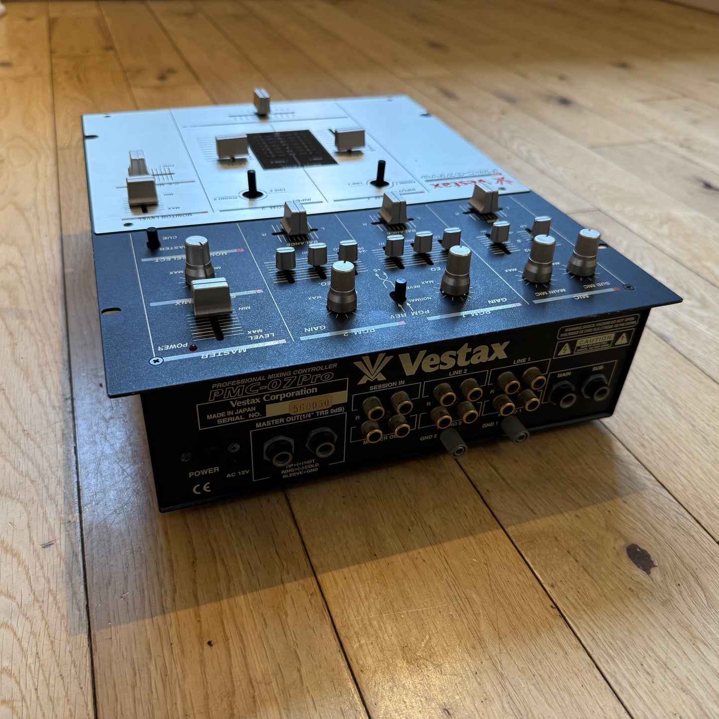 Vestax PMC-07 Pro Mixer Remix Serviced Mixer inc AC-12 PSU
