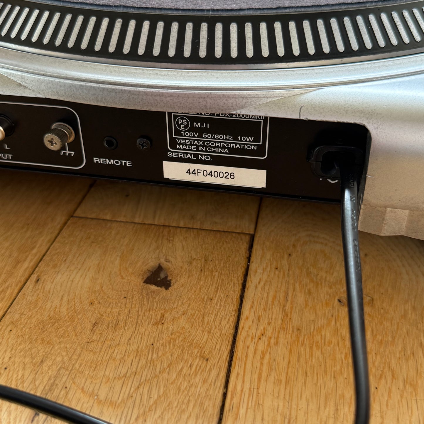 Vestax PDX-2000 MK2 Fully Serviced DJ Turntable Deck