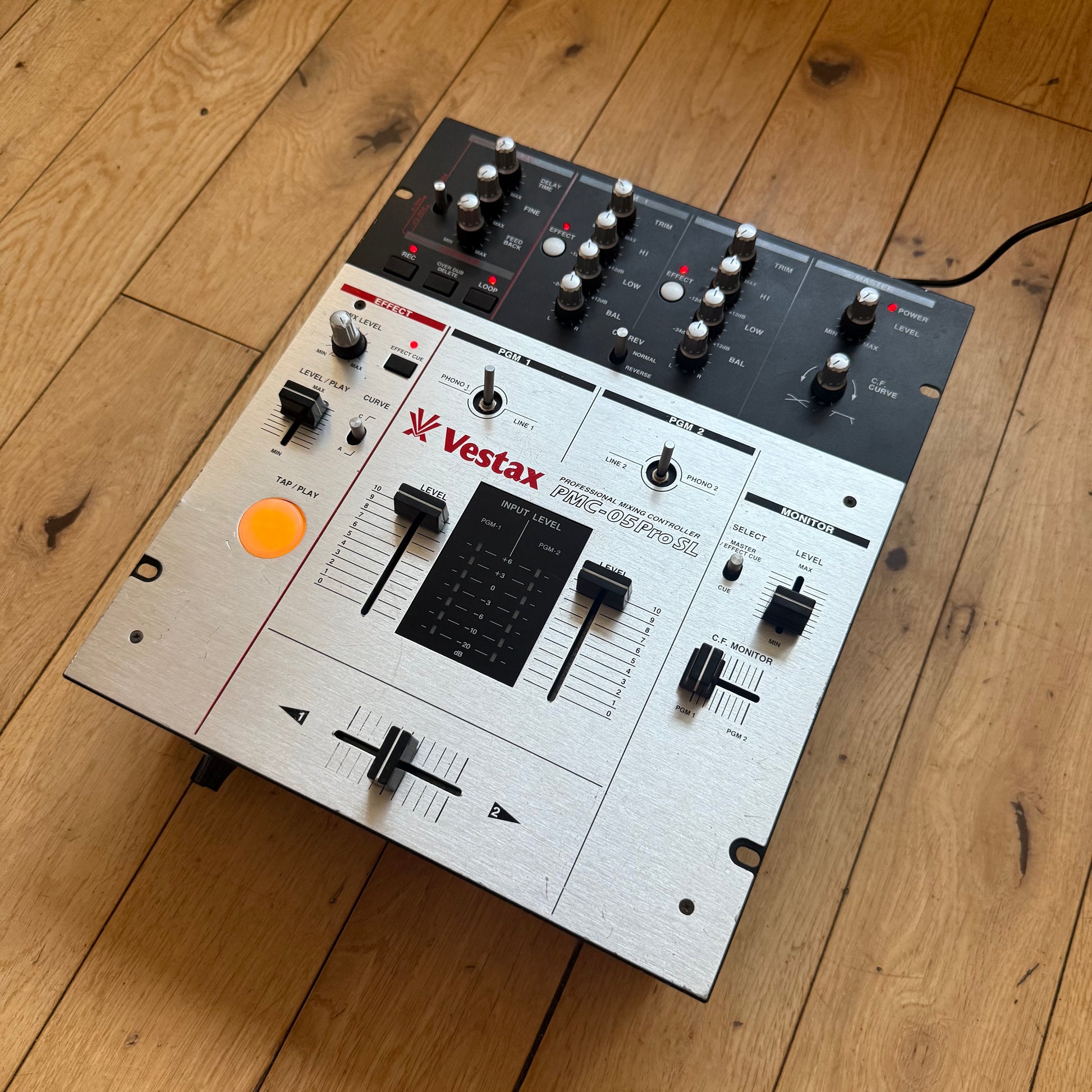 Vestax PMC-05 Pro SL Sampler Mixer | Serviced with PSU & Footswitch