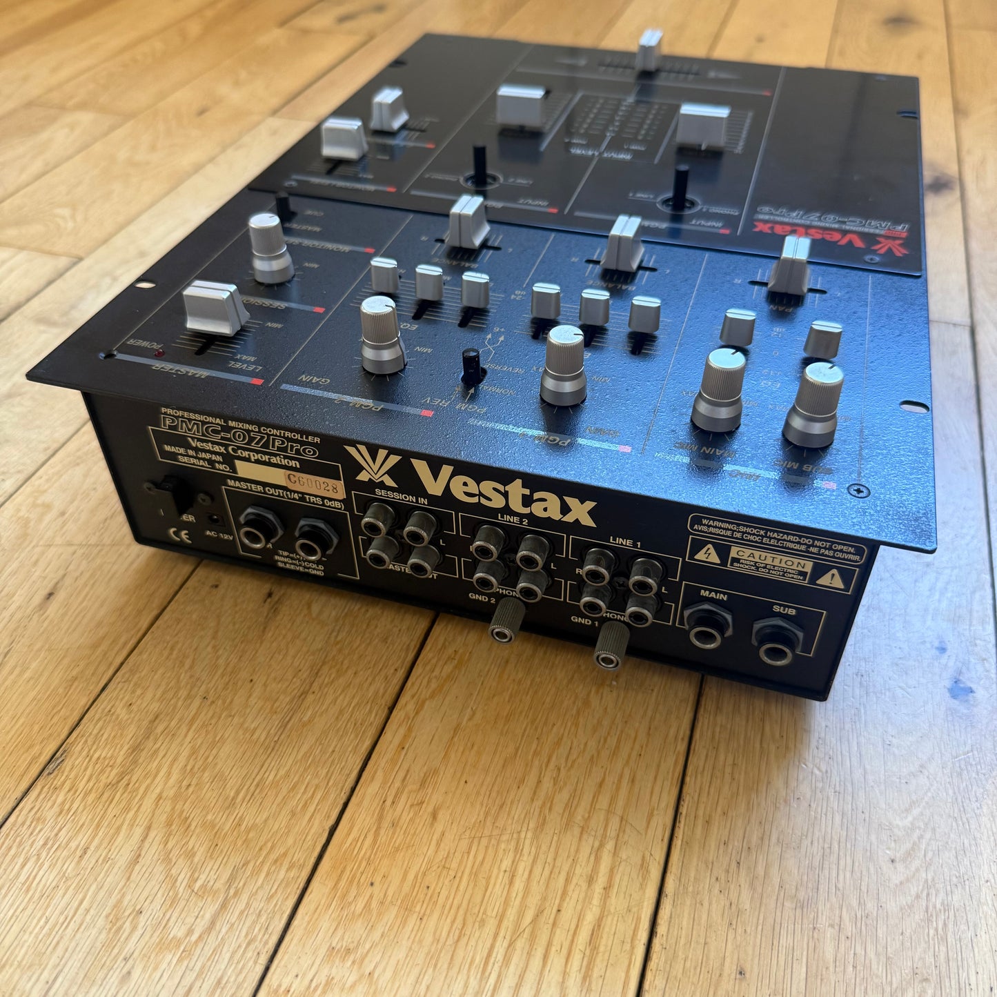 Vestax PMC-07 Pro Black Edition Mixer Remix Serviced Mixer inc AC-12 PSU