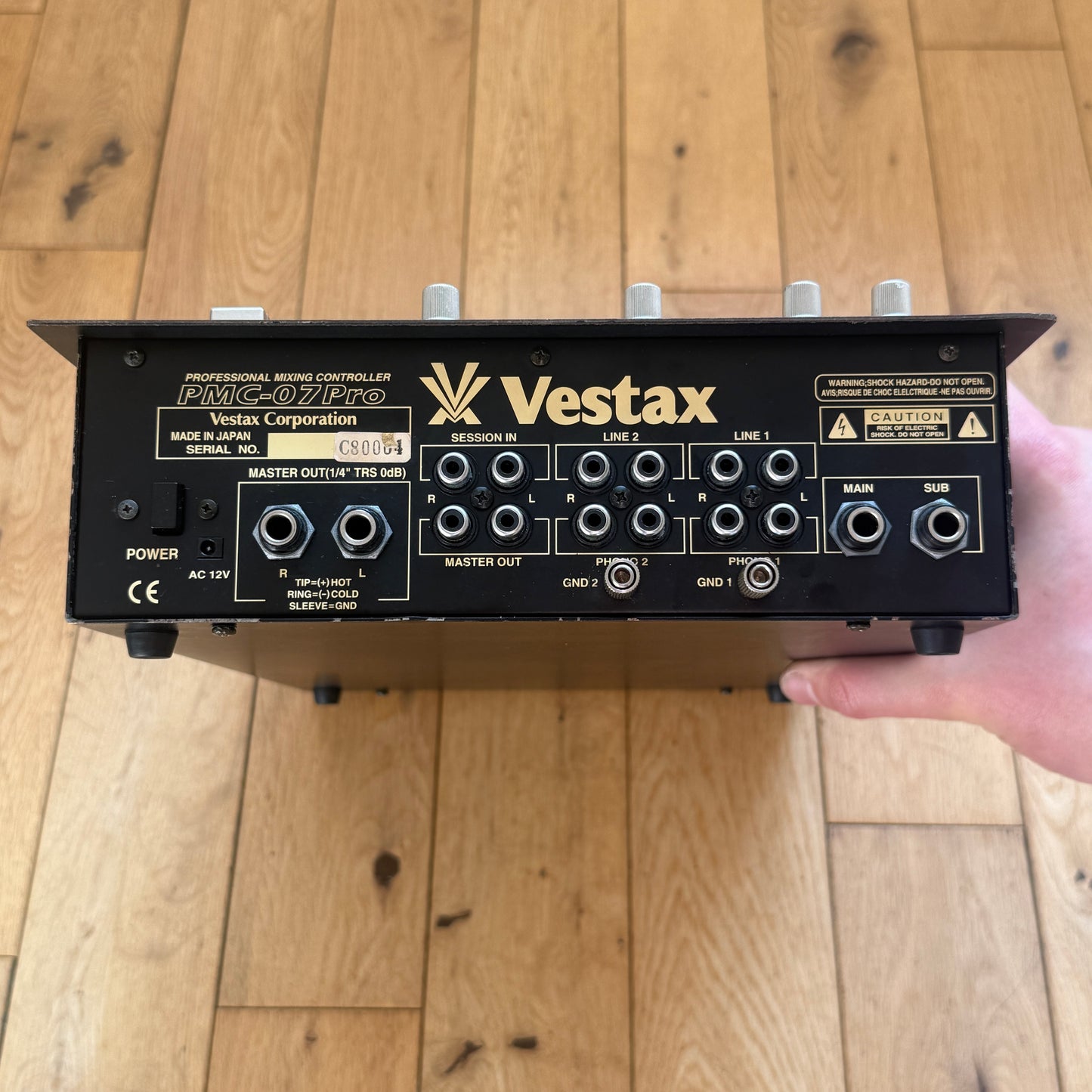 Vestax PMC-07 Pro Mixer Remix Serviced Mixer inc AC-12 PSU