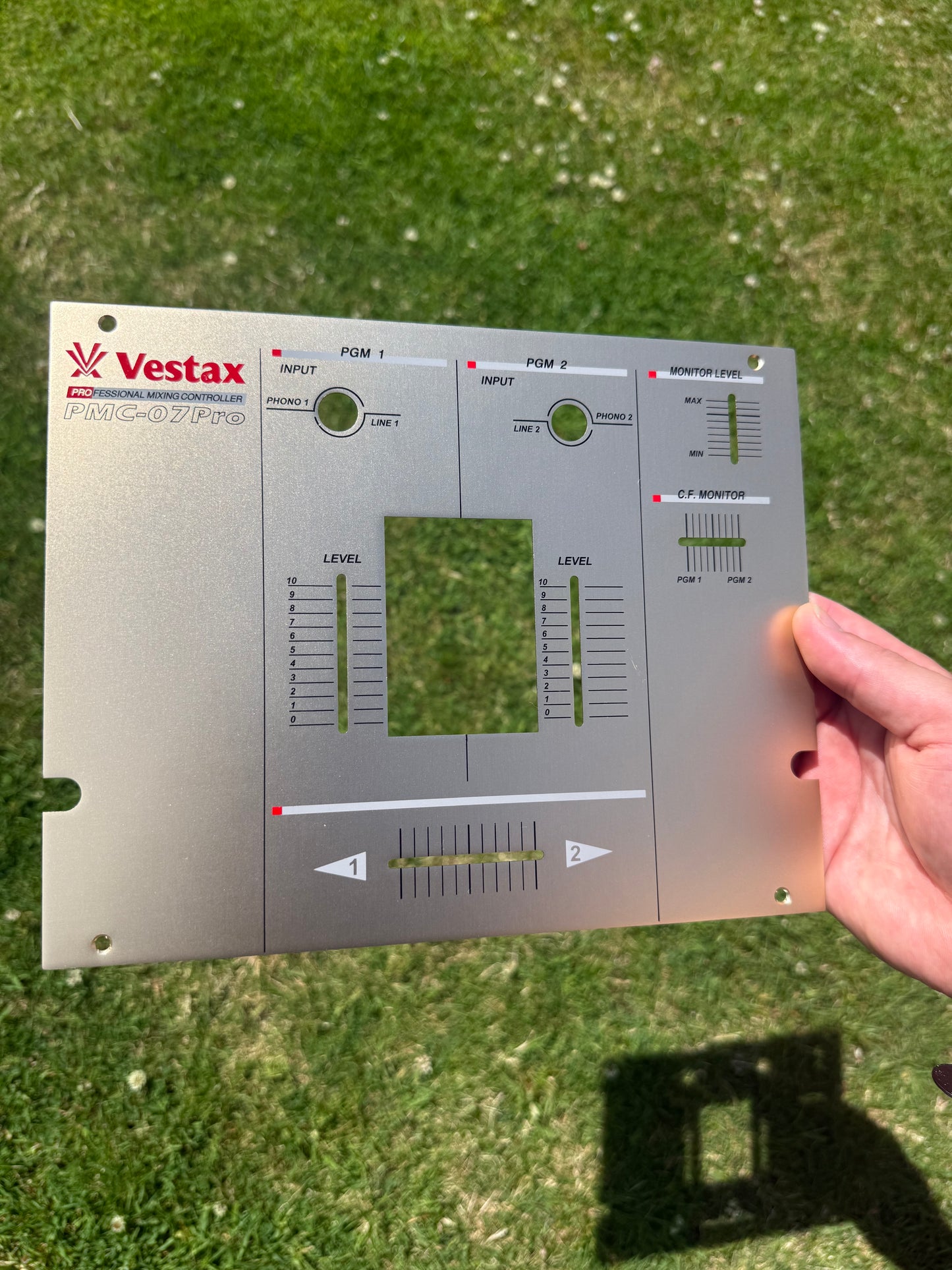 Vestax PMC-07 Pro Gold Champagne Reproduction Faceplate