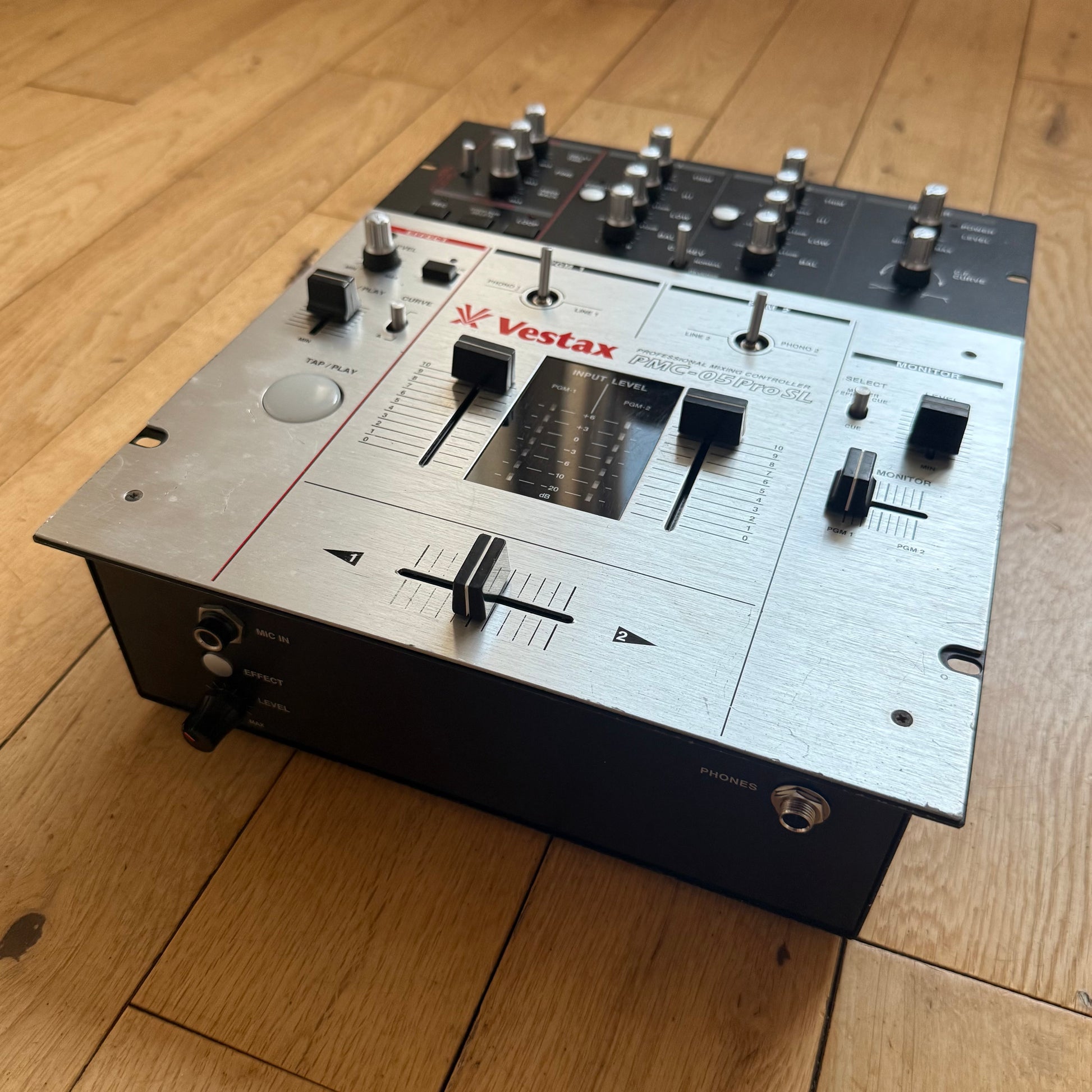 Vestax PMC-05 Pro SL Sampler Mixer | Serviced with PSU & Footswitch