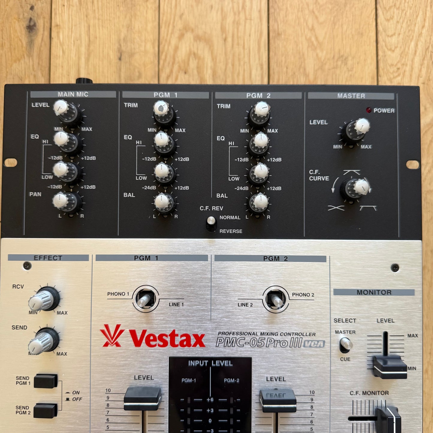 Vestax PMC-05 Pro III 3 VCA Clean Serviced Scratch DJ Mixer Inc AC-14 PSU