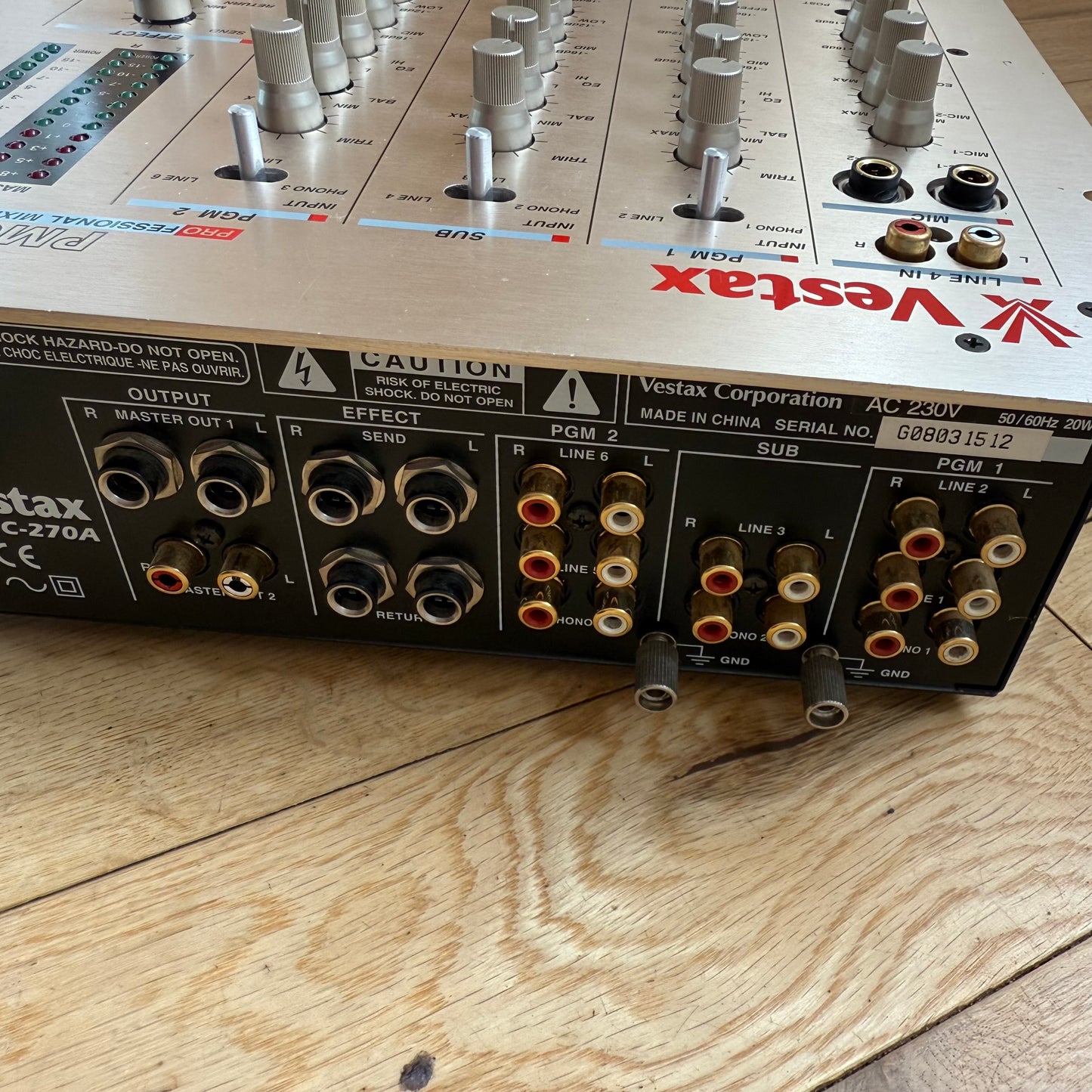 Vestax PMC-270A 3 Channel Analogue Mixer Serviced Ex Condition (Rotary Upgradable)