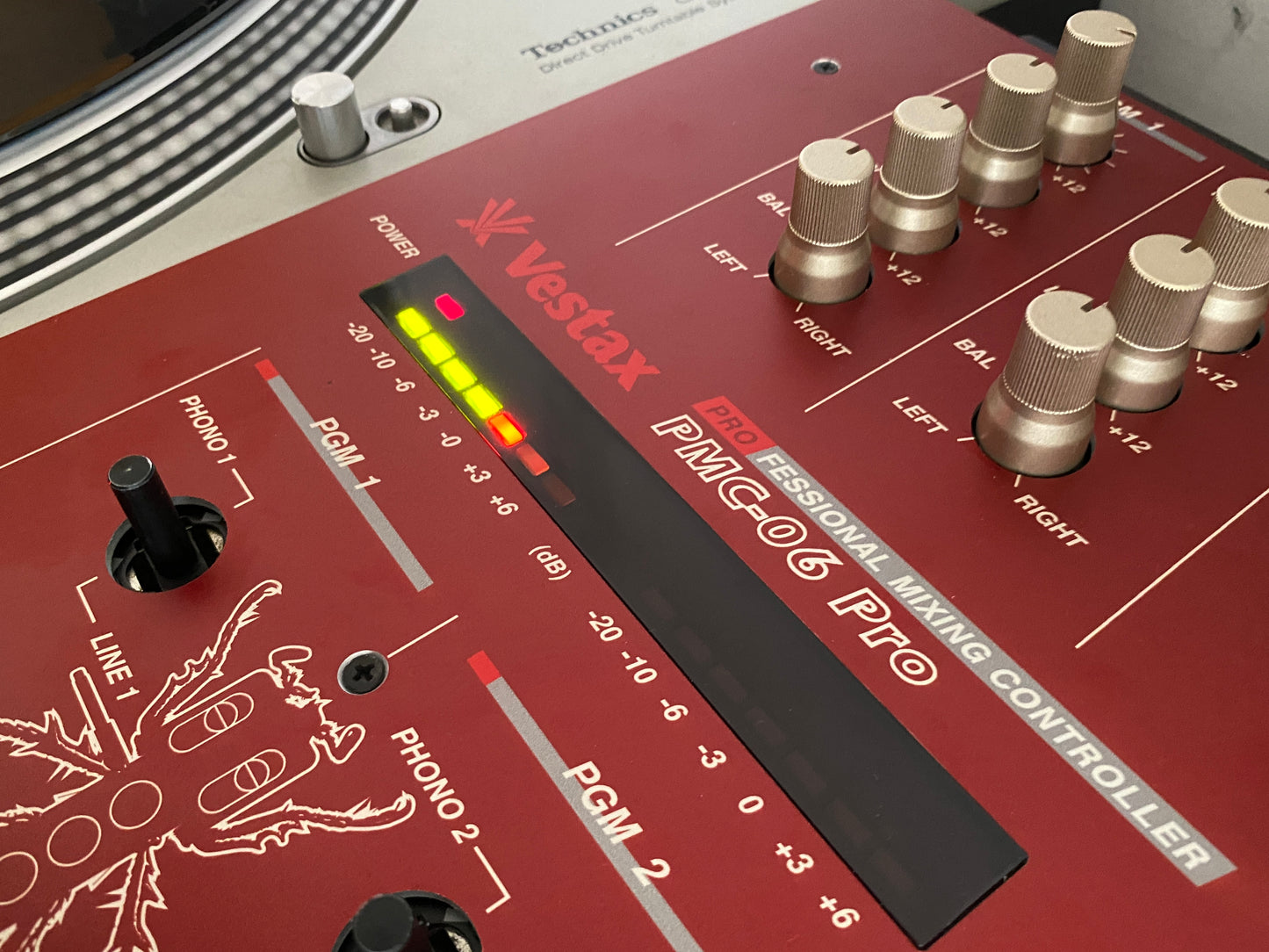 Vestax PMC-06 Pro VCA Serviced Mixer With ISP Faceplate