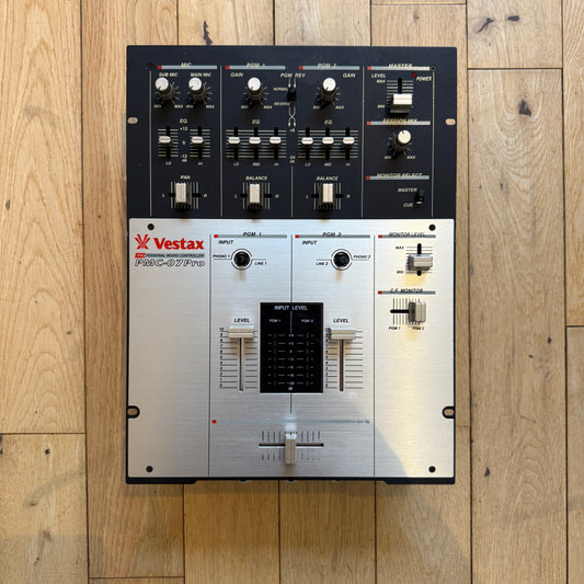 Vestax PMC-07 Pro DJ Mixer | Serviced with AC-12 PSU