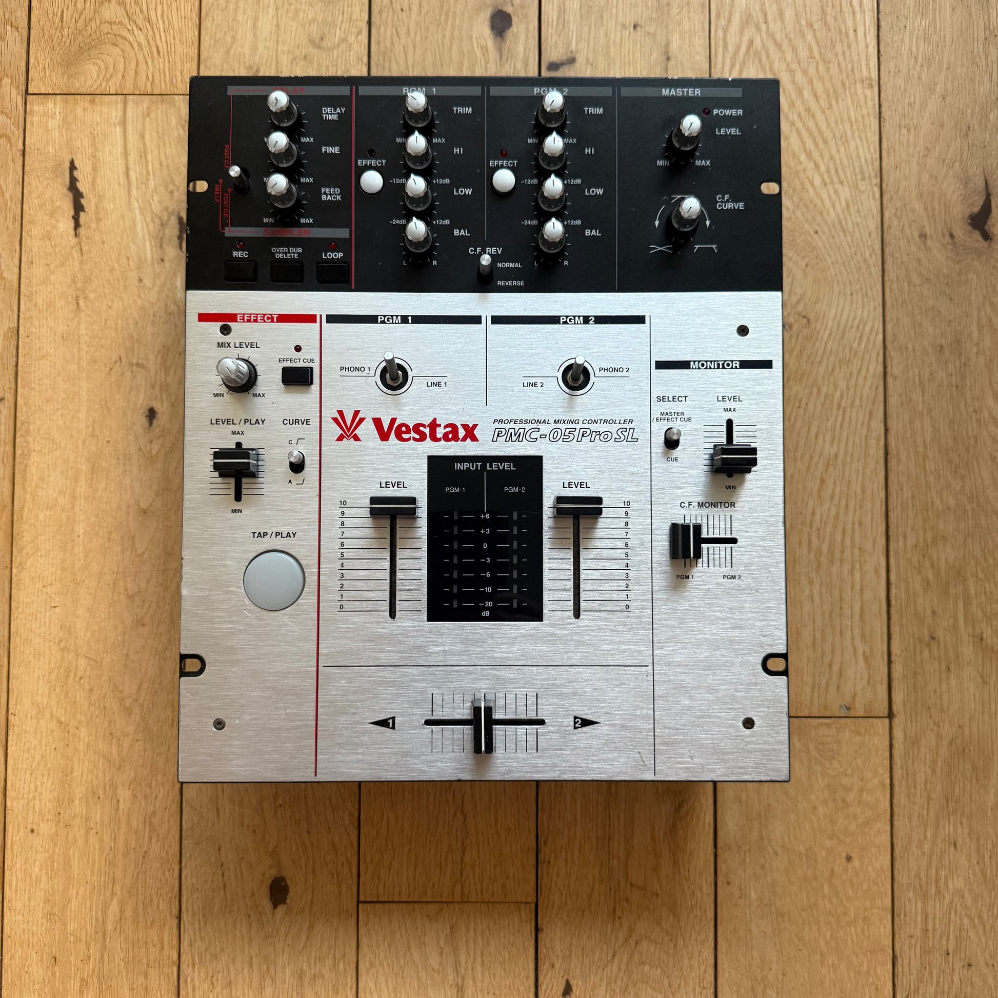 Vestax PMC-05 Pro SL Sampler Mixer | Serviced with PSU & Footswitch
