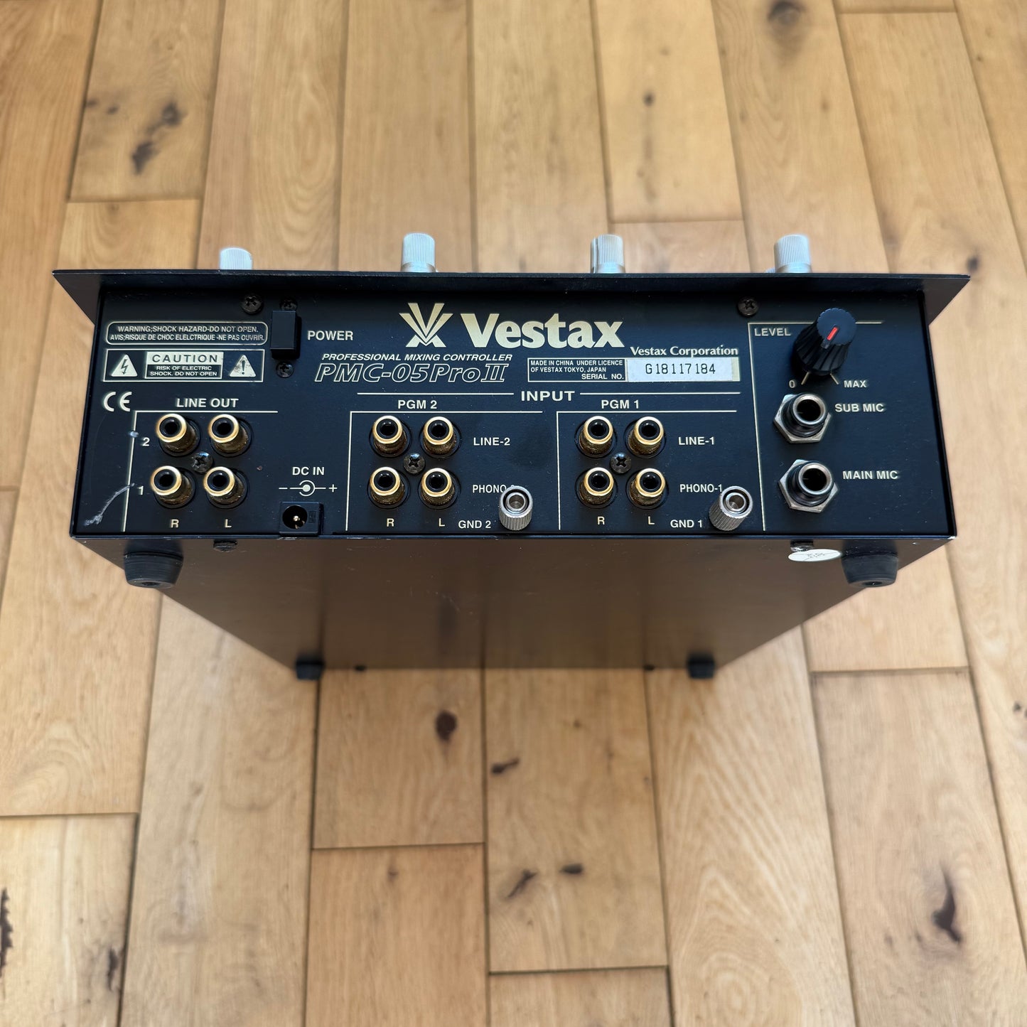 Vestax PMC-05 Pro II Serviced & Upgraded Scratch Mixer with DC-15 PSU