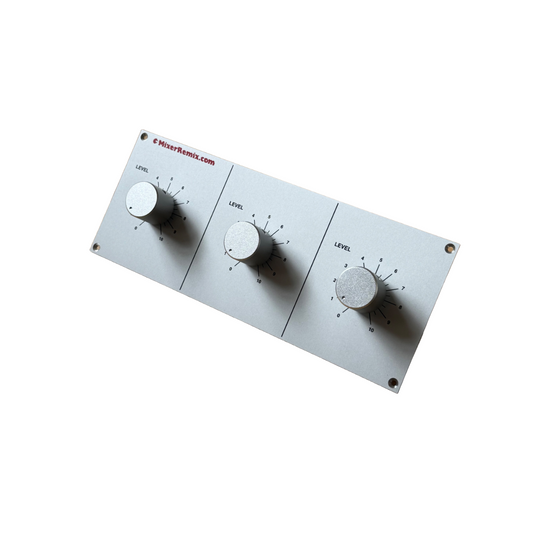 Isometric view of a MixerRemix rotary kit for the Vestax PMC-CX.