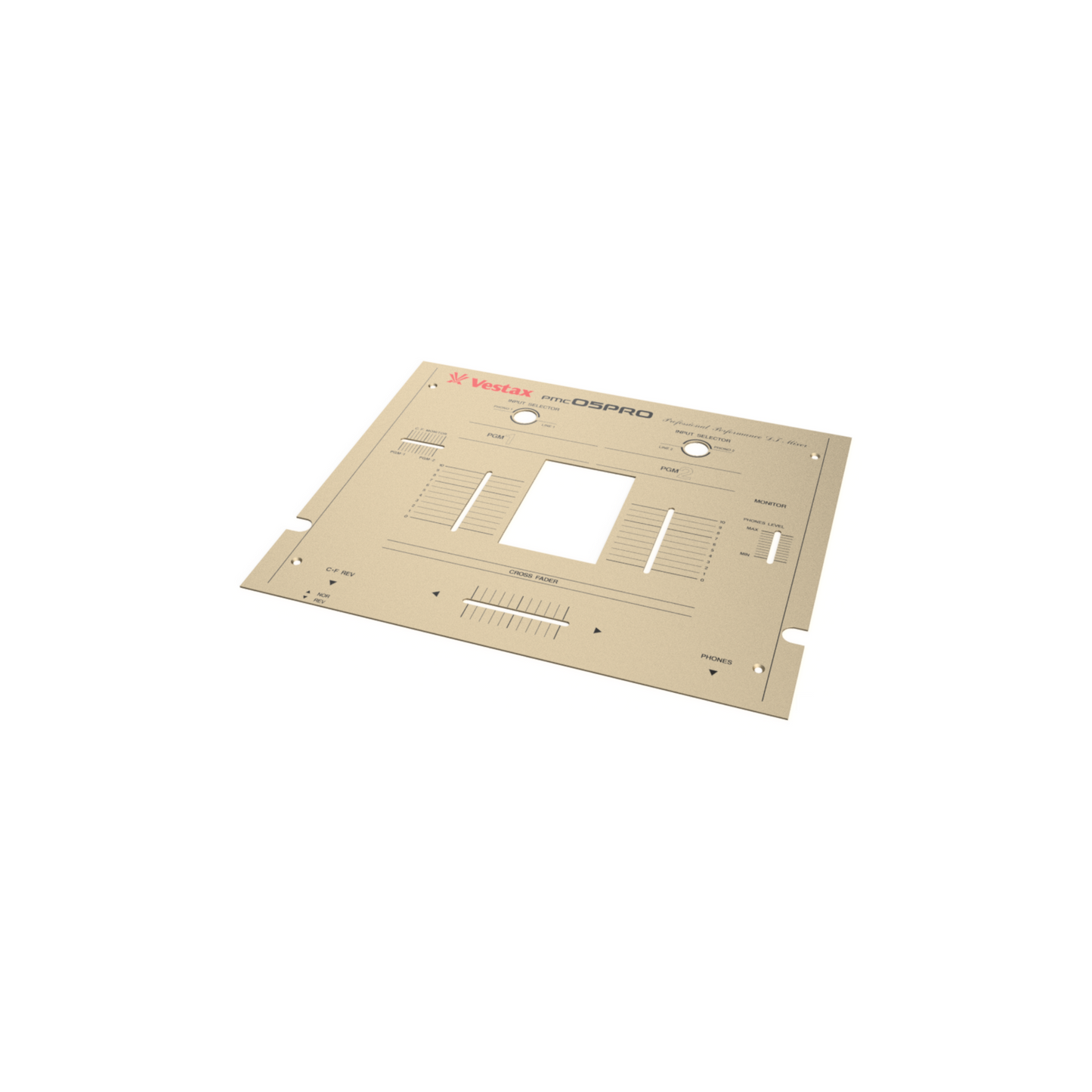 Vestax PMC-05 Pro Q Gold Reproduction Faceplate