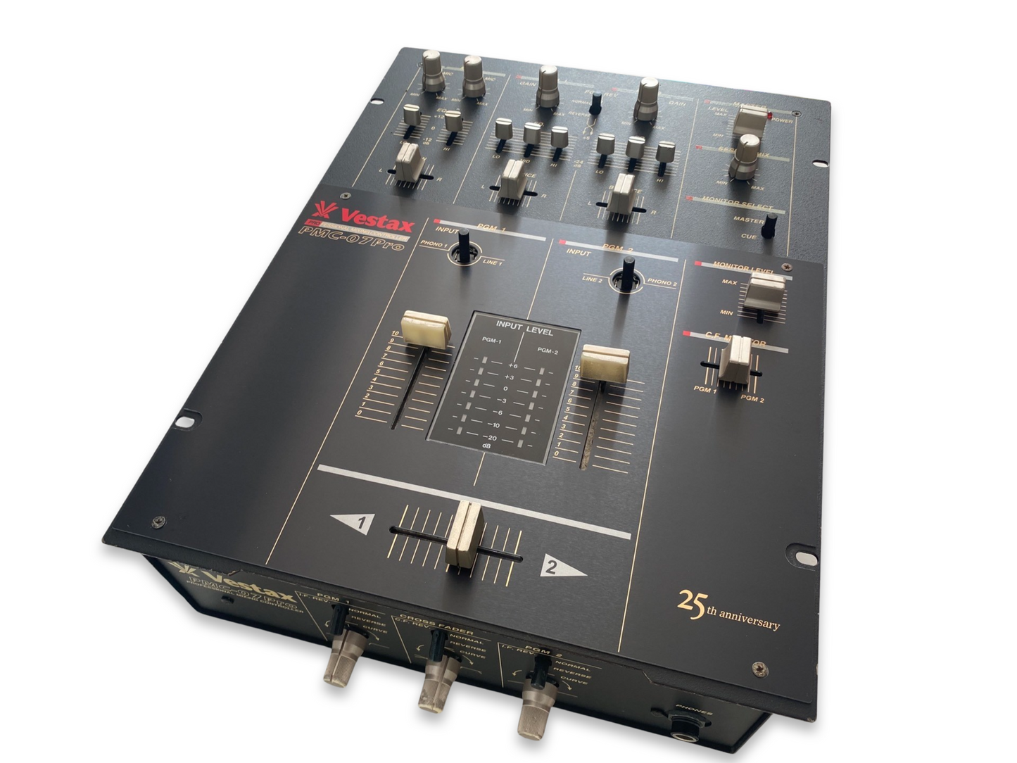 Vestax PMC-07 Pro Black 25th Anniversary Reproduction Faceplate