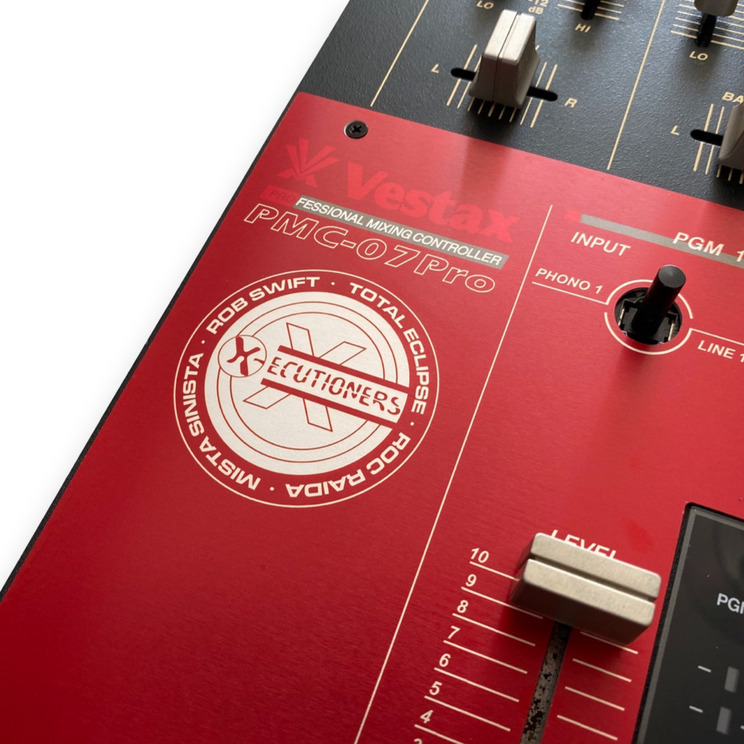 Vestax PMC-07 Pro X-ecutioners Ltd Edition Reproduction Faceplate