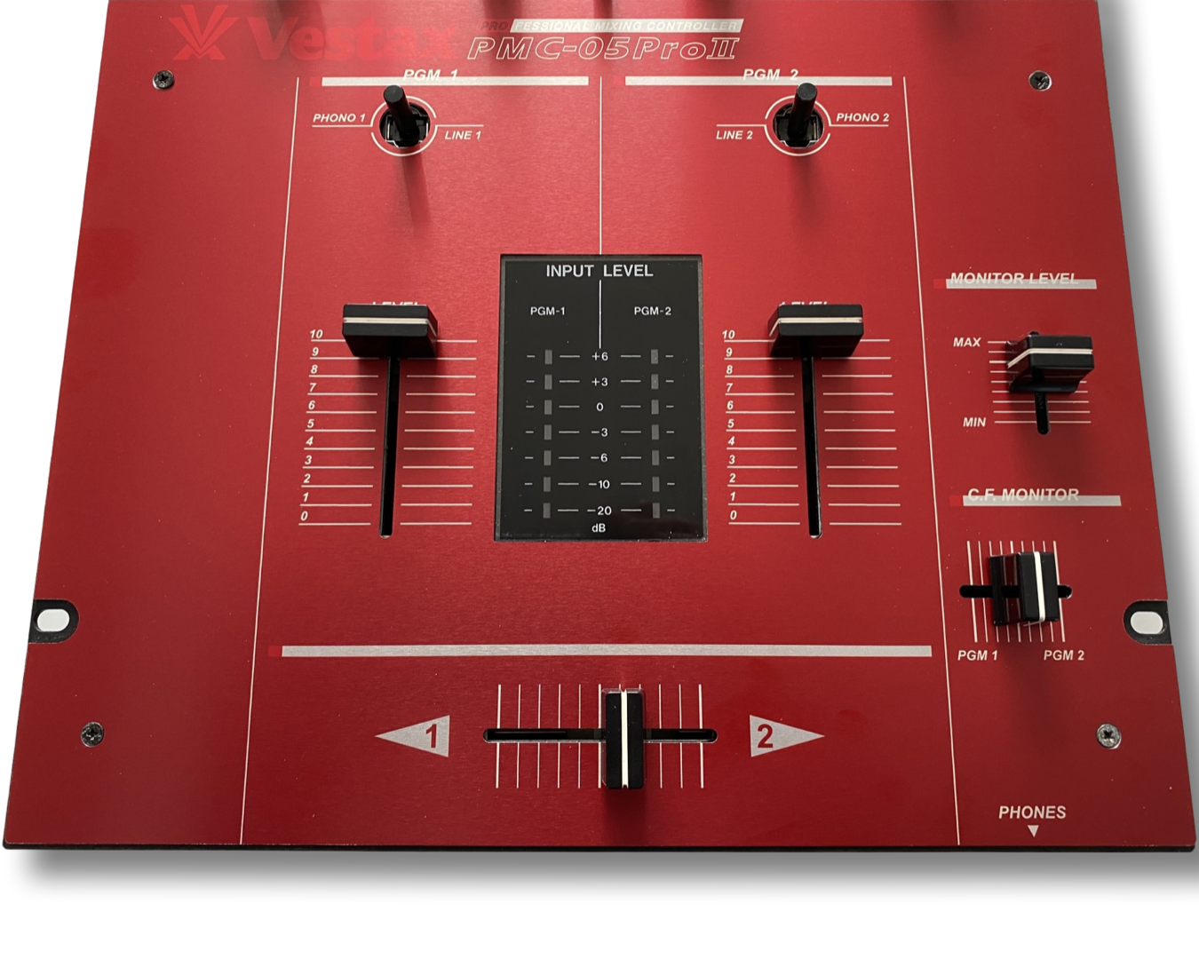 Vestax PMC-05 Pro II Red Reproduction Faceplate