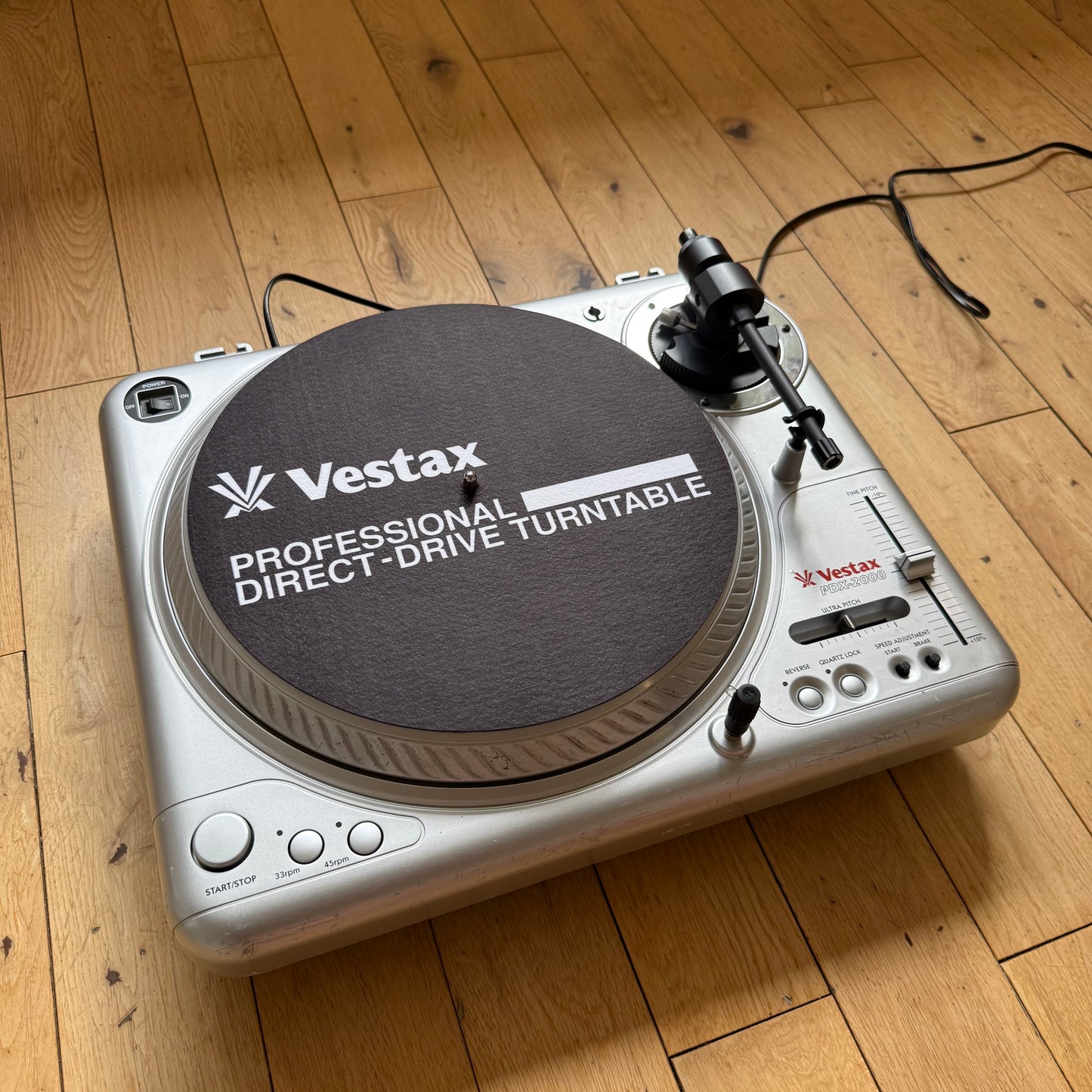 Vestax PDX-2000 Fully Serviced DJ Turntable Deck S/N 36U100045