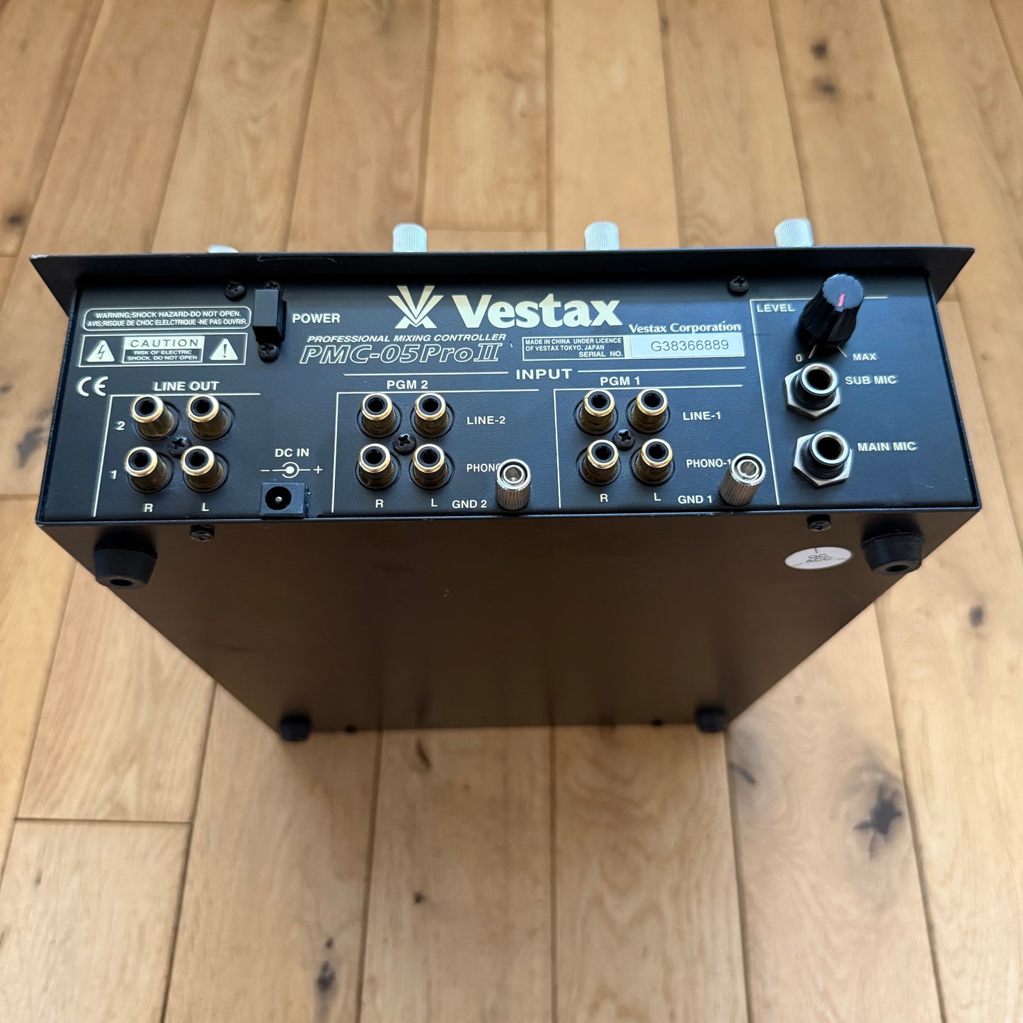 Vestax PMC-05 Pro II Super Clean Serviced Scratch Mixer with DC-15 PSU
