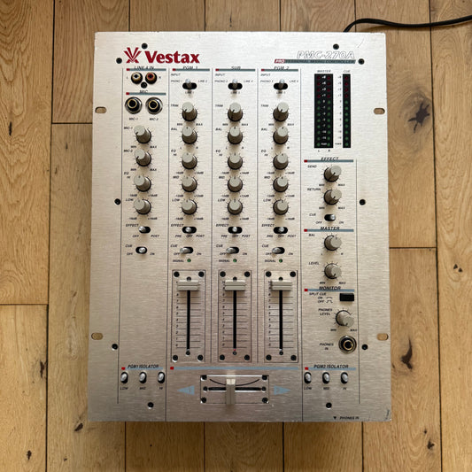 Vestax PMC-270A 3 Channel Analogue Mixer Serviced Ex Condition (Rotary Upgradable)