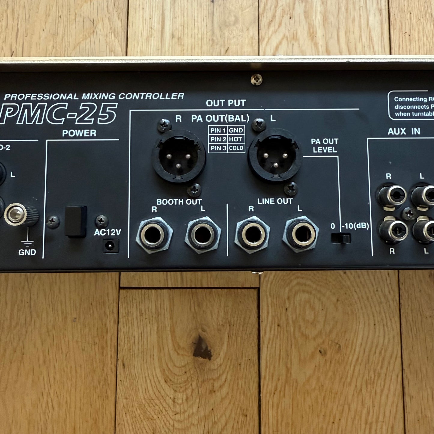 Vestax PMC-25 Serviced & Upgraded Rotary Rack Capable Mixer inc AC-12 PSU