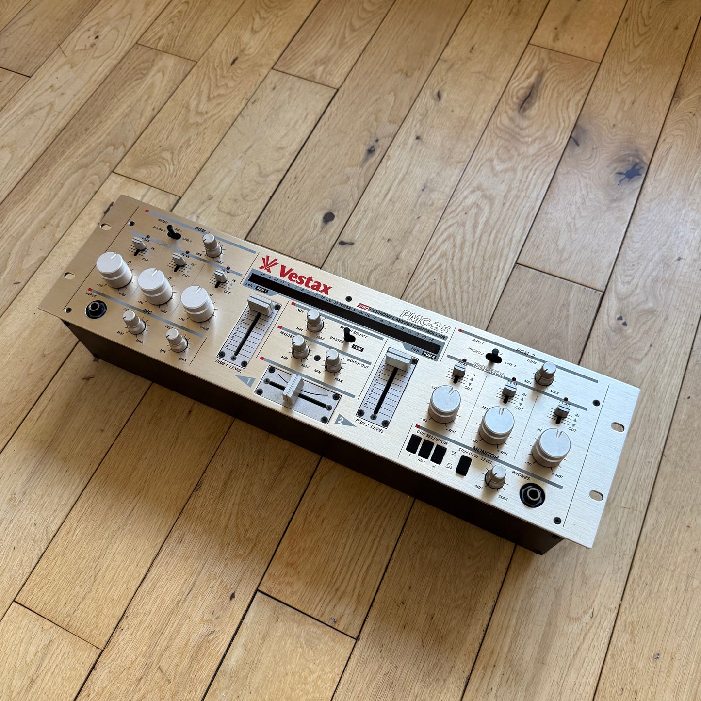 Vestax PMC-25 Serviced & Upgraded Rotary Rack Capable Mixer inc AC-12 PSU