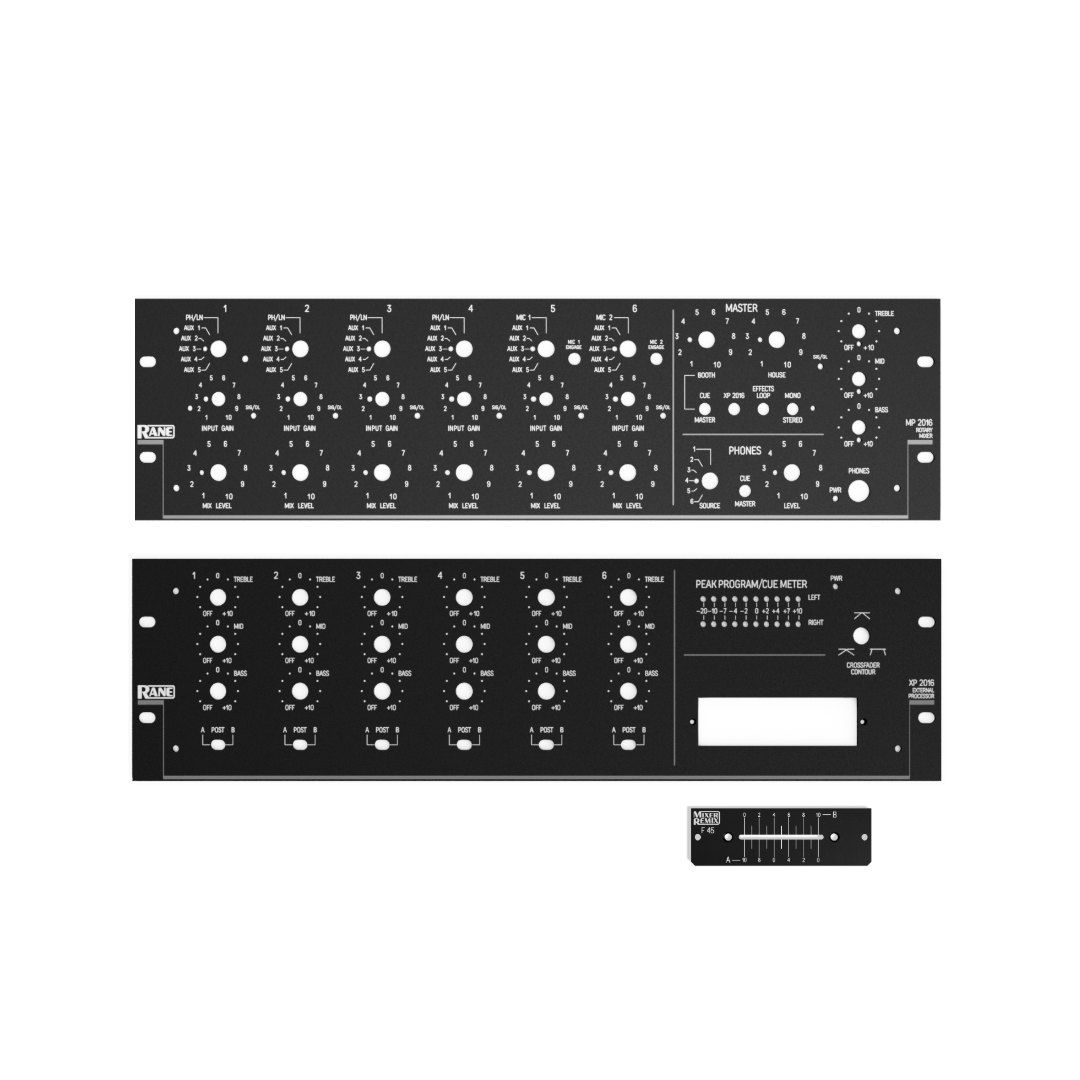 Rane MP 2016 / XP 2016 Reproduction Faceplates