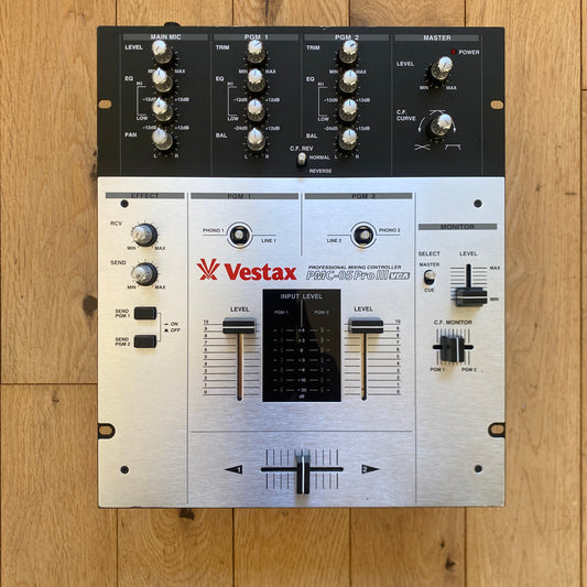 Vestax PMC-05 Pro III VCA Clean Serviced Scratch DJ Mixer Inc AC-14 PSU