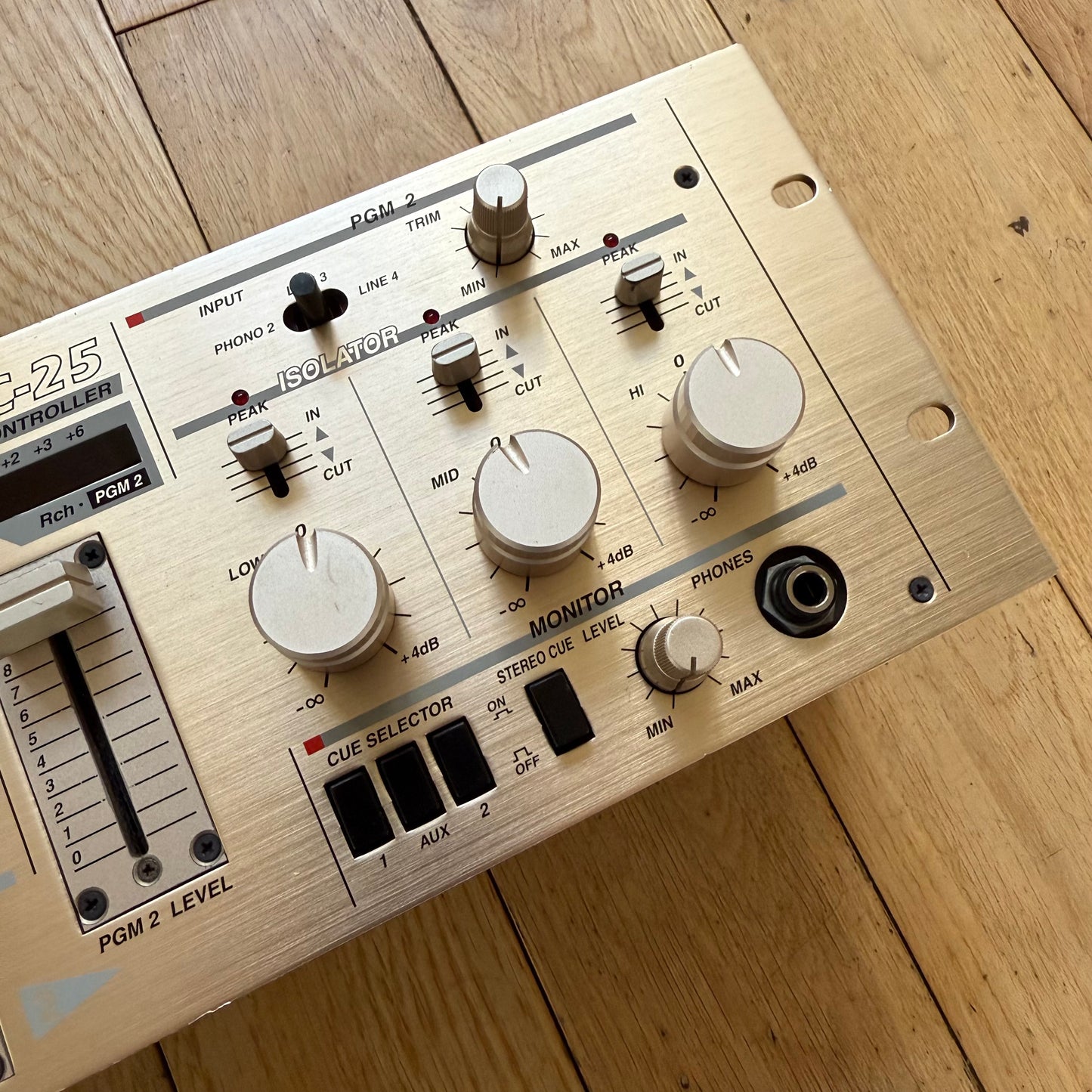 Vestax PMC-25 Serviced & Upgraded Rotary Rack Capable Mixer inc AC-12 PSU