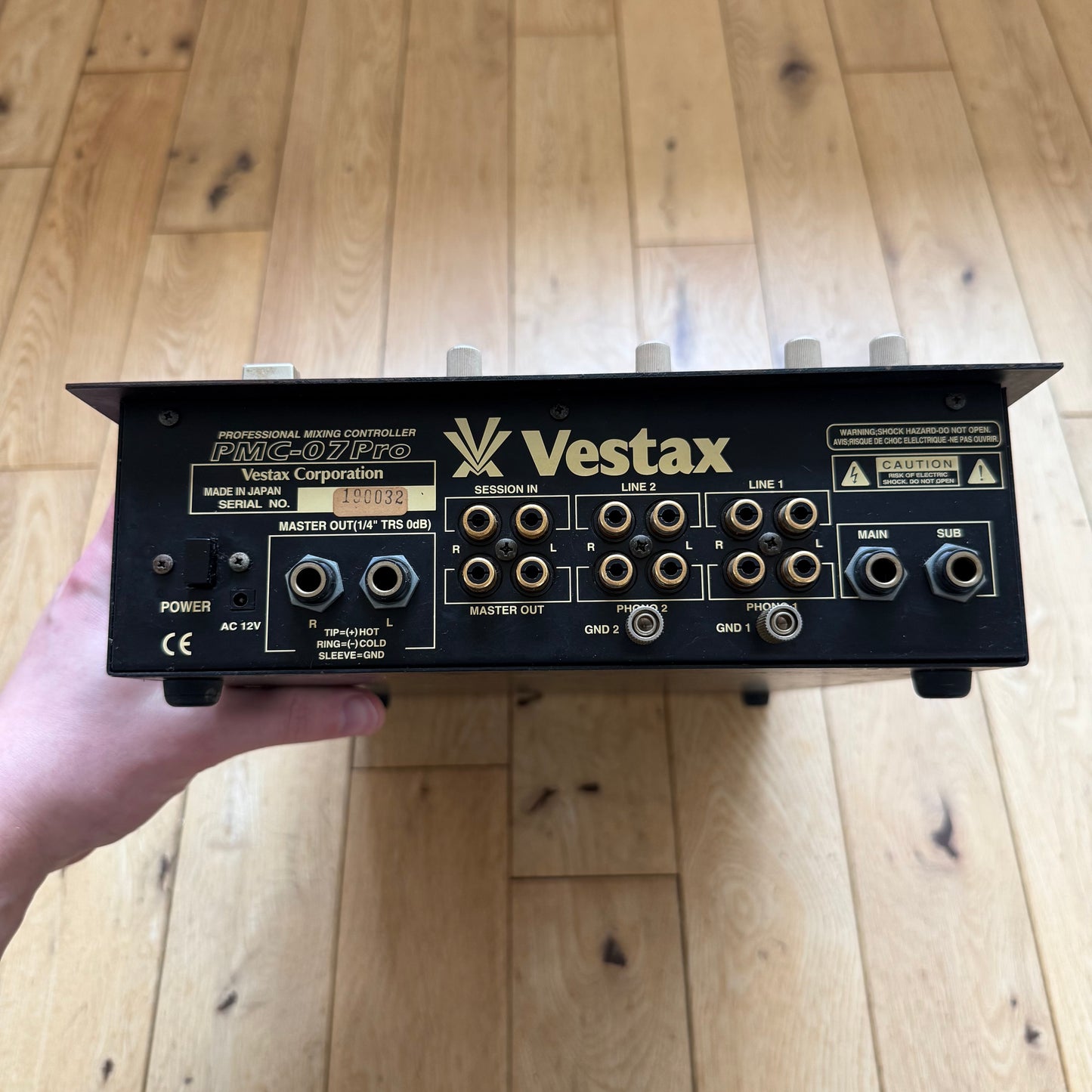 Pre-Order Vestax PMC-07 Pro Serviced Mixer inc AC-12 PSU S/N 190032