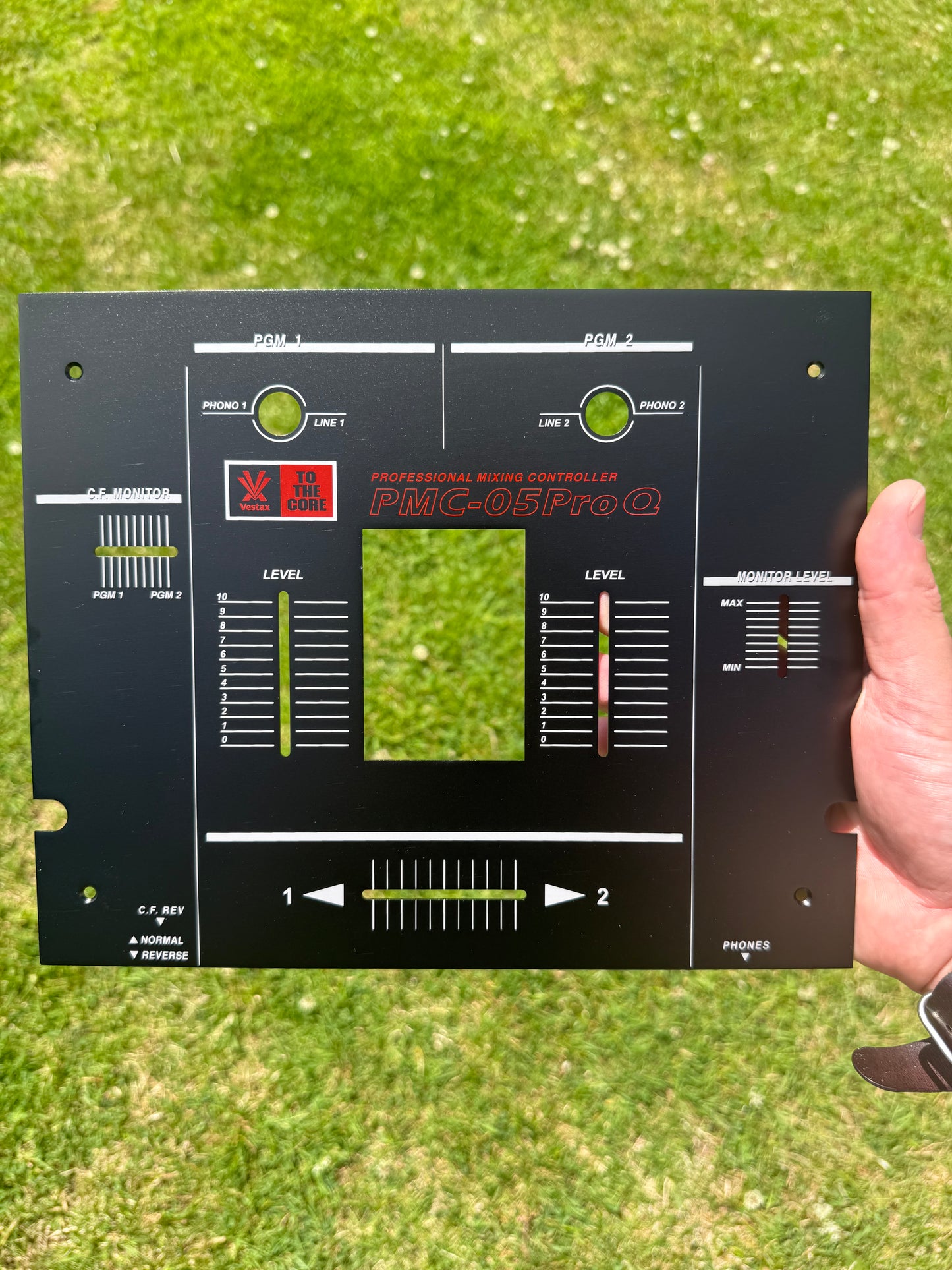 Vestax PMC-05 Pro Q Black Red Reproduction Faceplate