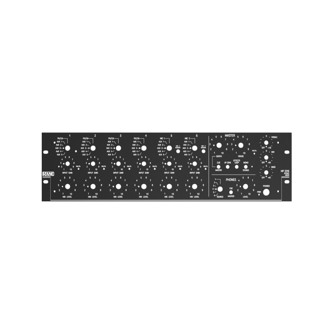 Rane MP 2016 / XP 2016 Reproduction Faceplates