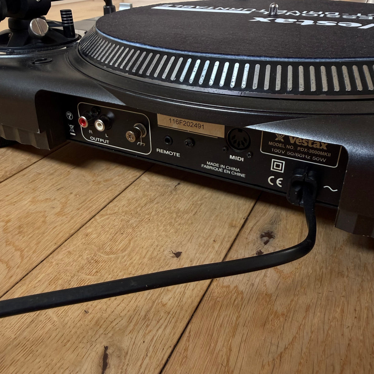 Vestax PDX-3000 MK2 Boxed Fully Serviced DJ Turntable Deck S/N 116F202491