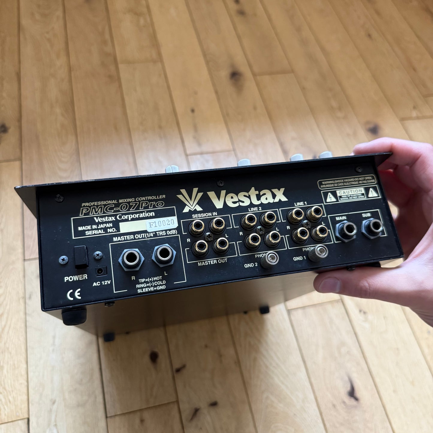 Vestax PMC-07 Pro Rare Black Edition Serviced Mixer inc AC-12 PSU
