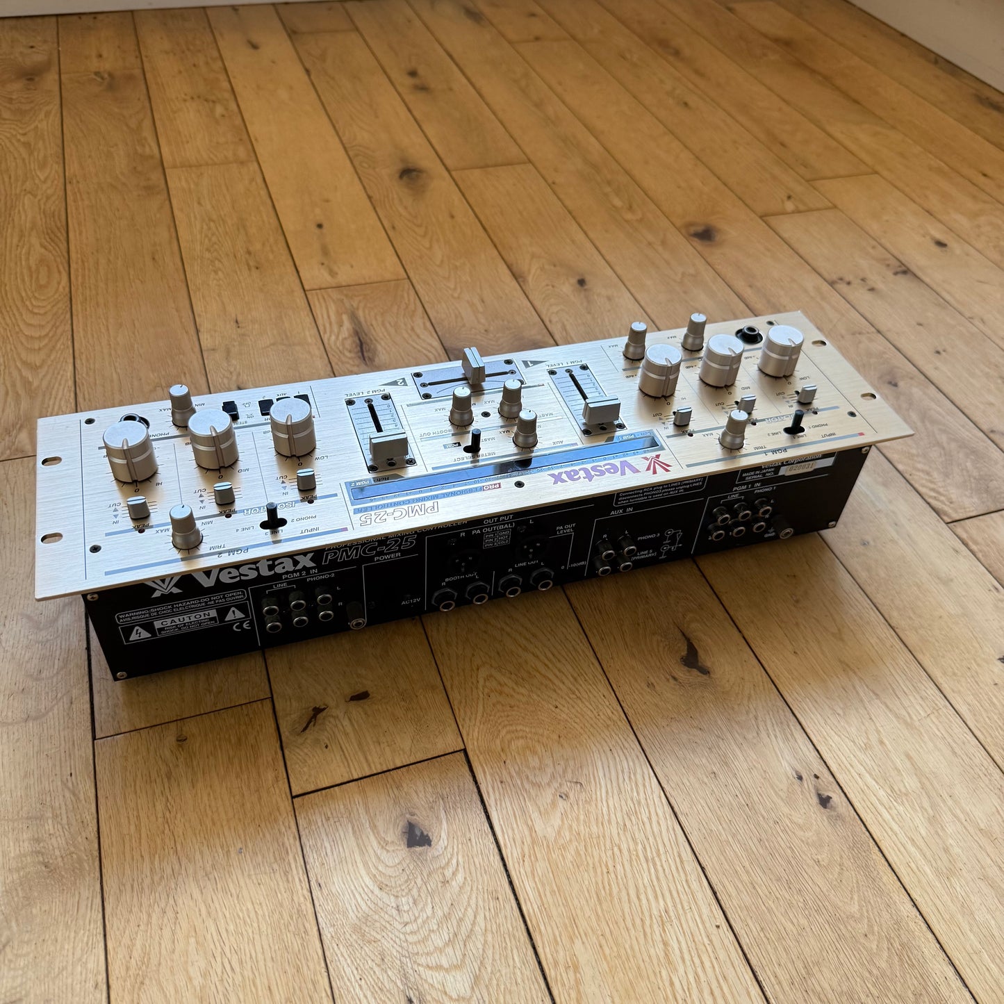 Vestax PMC-25 Serviced & Upgraded Rotary Rack Capable Mixer inc AC-12 PSU