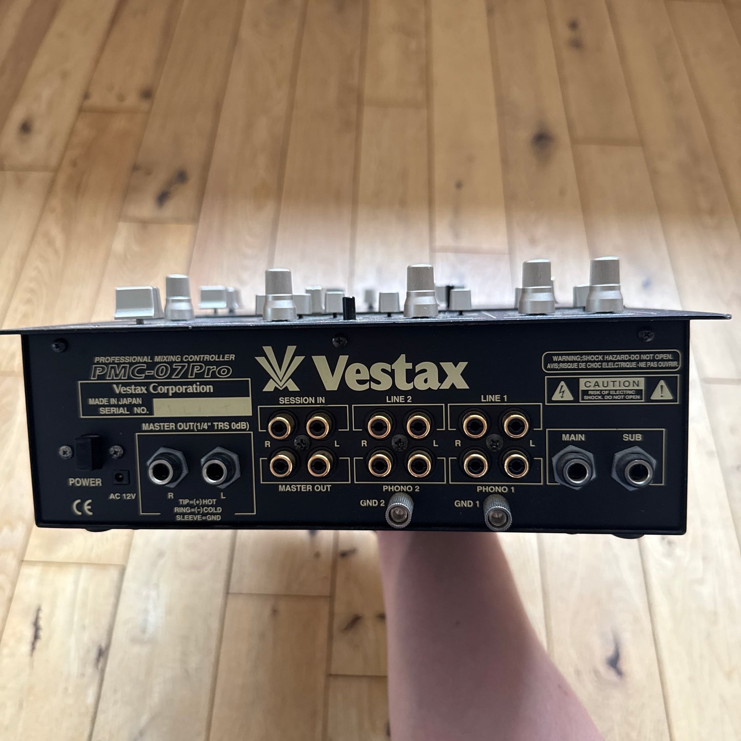 Vestax PMC-07 Pro Black MixerRemix Serviced Mixer inc AC-12 PSU S/N Unknown