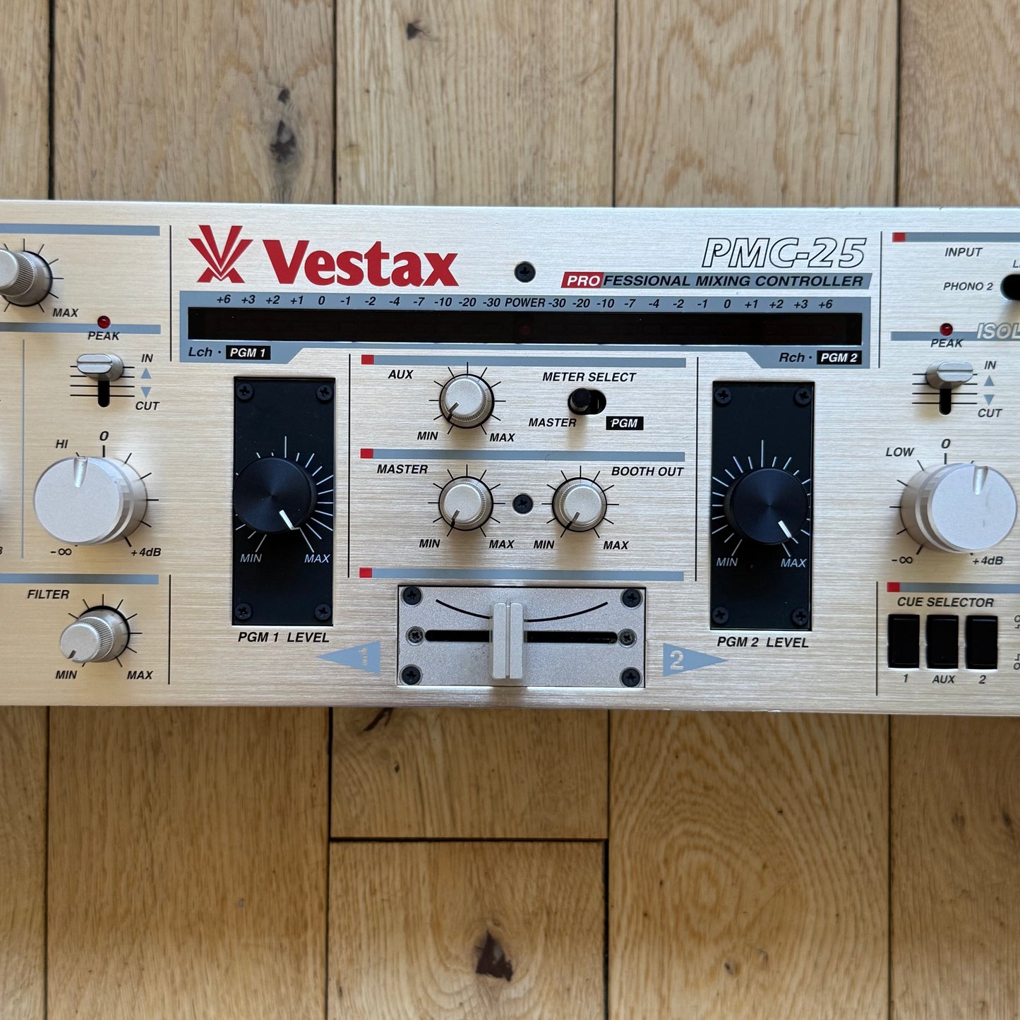 Vestax PMC-25 Serviced & Upgraded Rotary Rack Capable Mixer inc AC-12 PSU