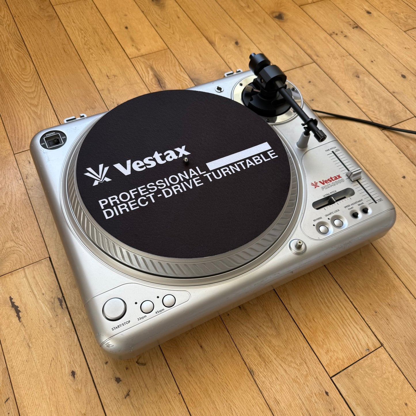 Vestax PDX-2000 Fully Serviced DJ Turntable Deck S/N 36U100046