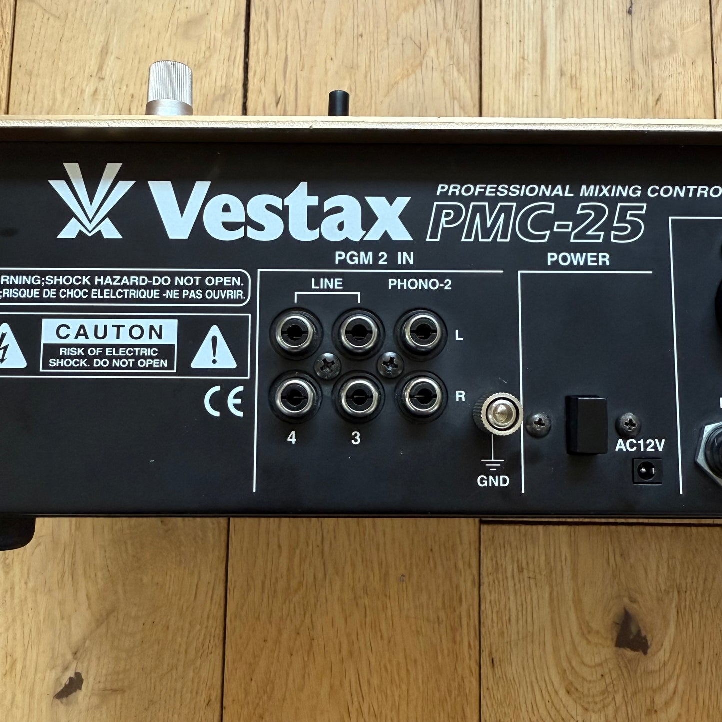 Vestax PMC-25 Serviced & Upgraded Rotary Rack Capable Mixer inc AC-12 PSU