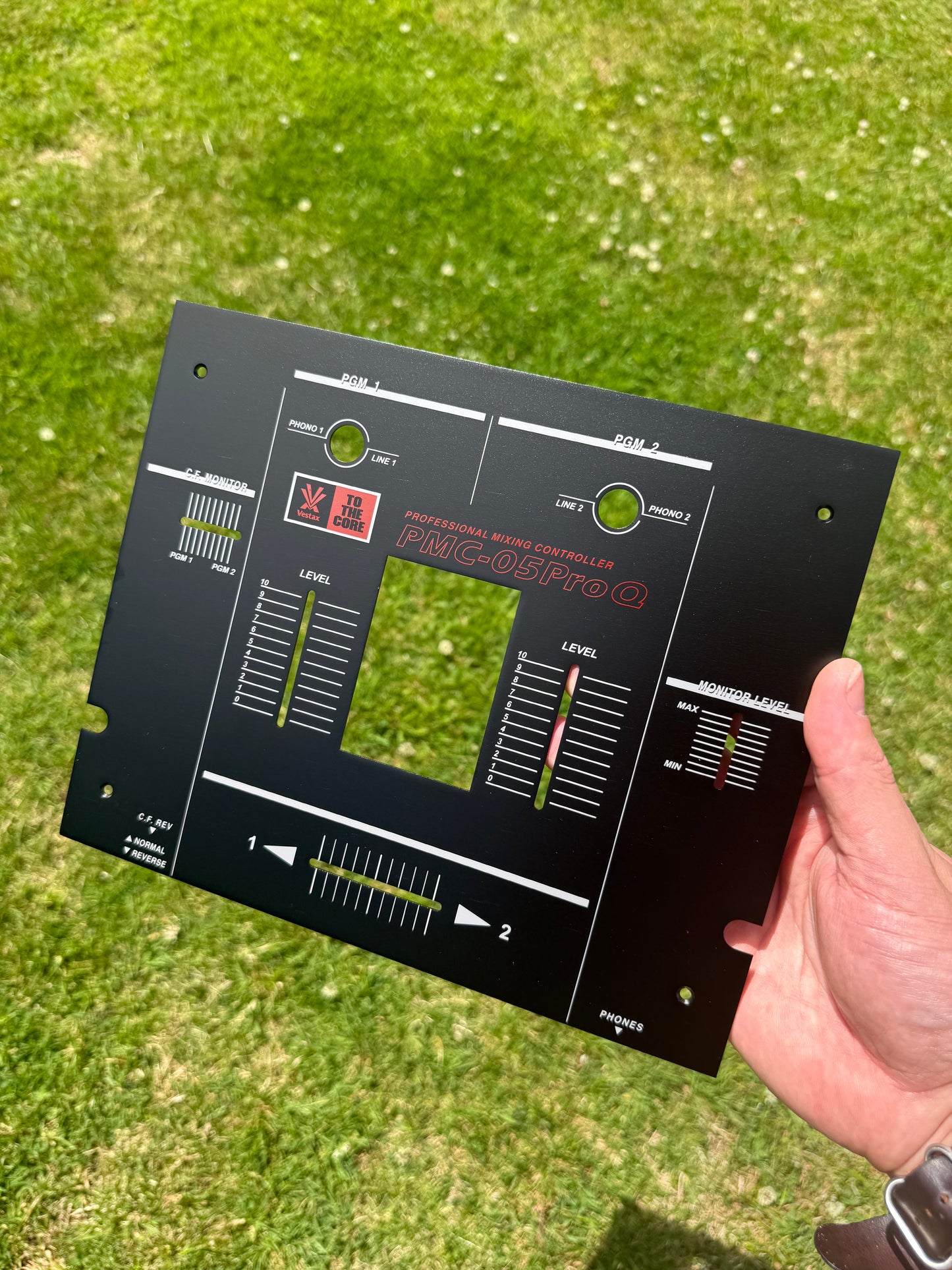Vestax PMC-05 Pro Q Black Red Reproduction Faceplate