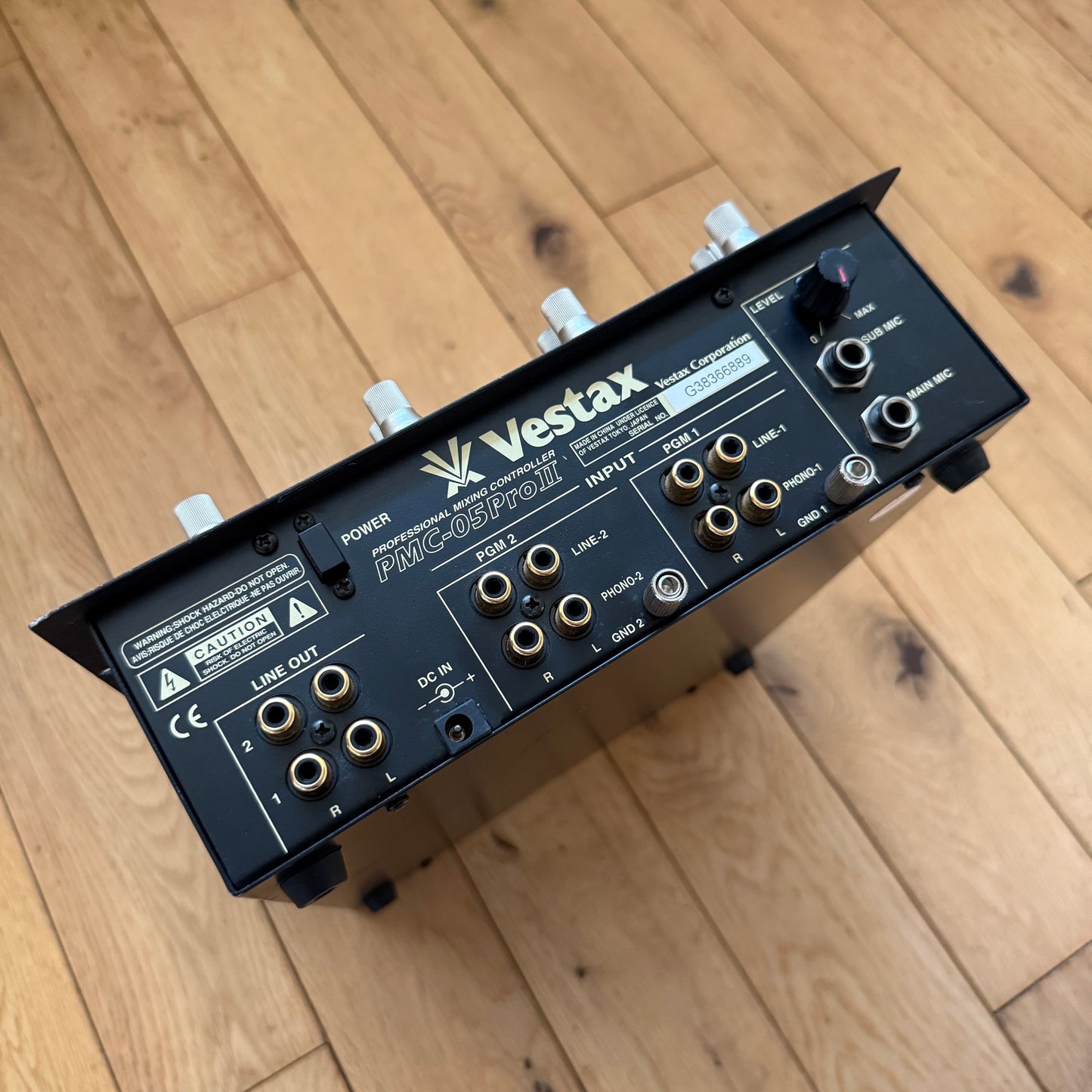 Vestax PMC-05 Pro II Super Clean Serviced Scratch Mixer with DC-15 PSU