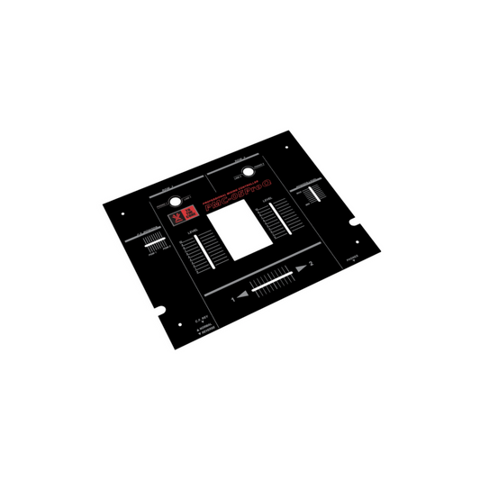 Vestax PMC-05 Pro Q Black Red Reproduction Faceplate