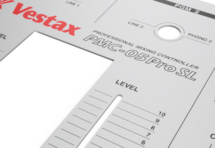 Vestax PMC-05 Pro SL (Non VCA) Reproduction Faceplate