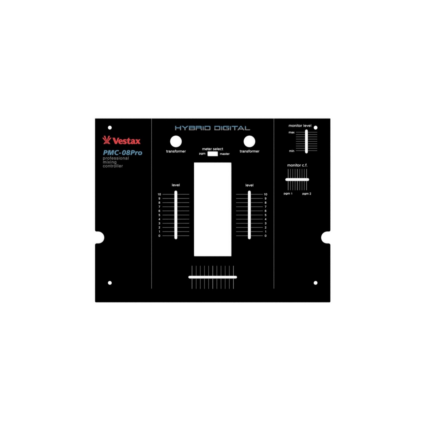 Vestax PMC-08 Reproduction Faceplate