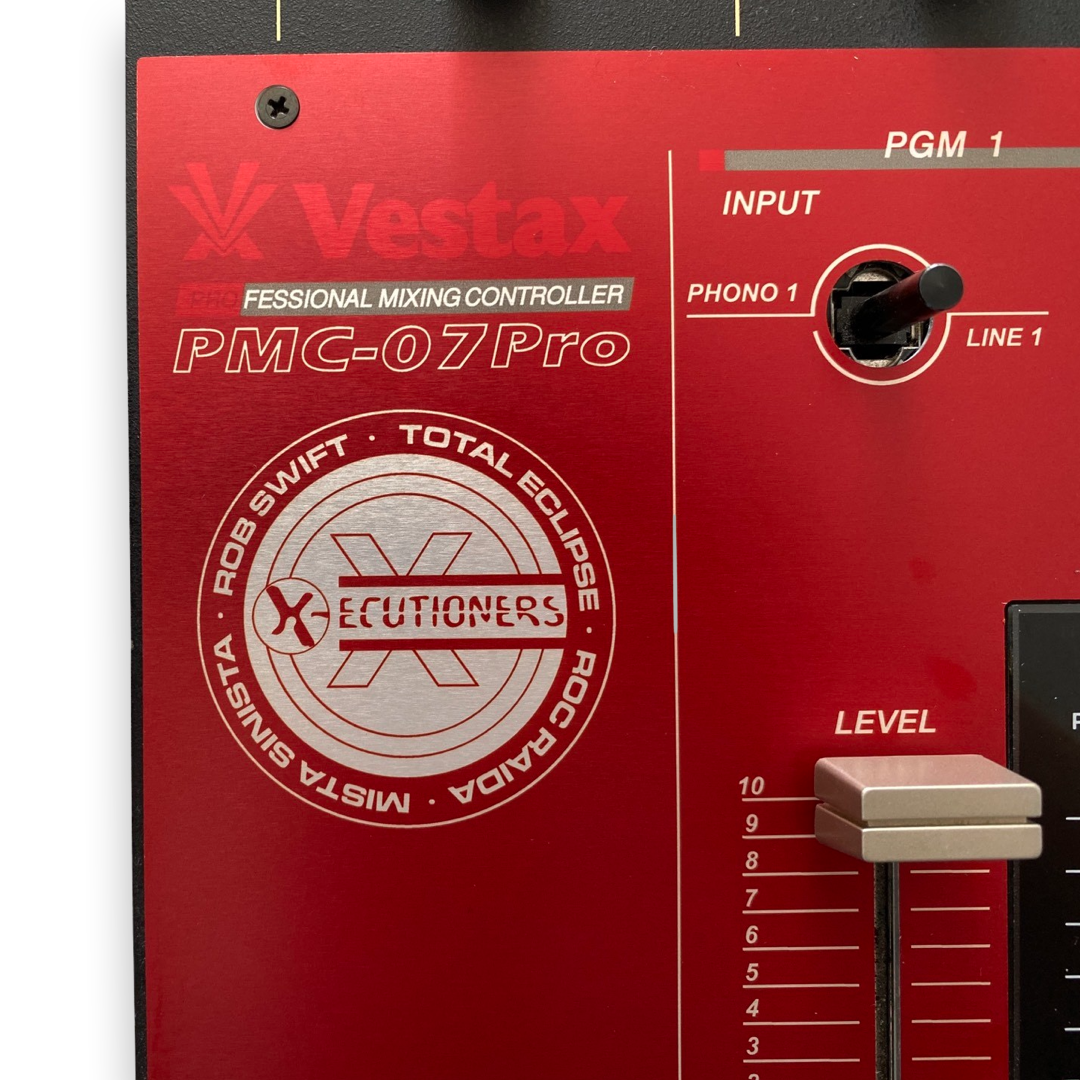 Vestax PMC-07 Pro X-ecutioners Ltd Edition Reproduction Faceplate