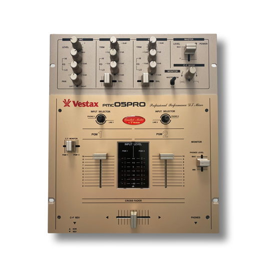 Vestax PMC-05 Pro Q Limited Edition Gold Reproduction Faceplate