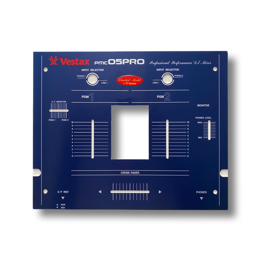 Vestax PMC-05 Pro Q Limited Edition Blue Reproduction Faceplate