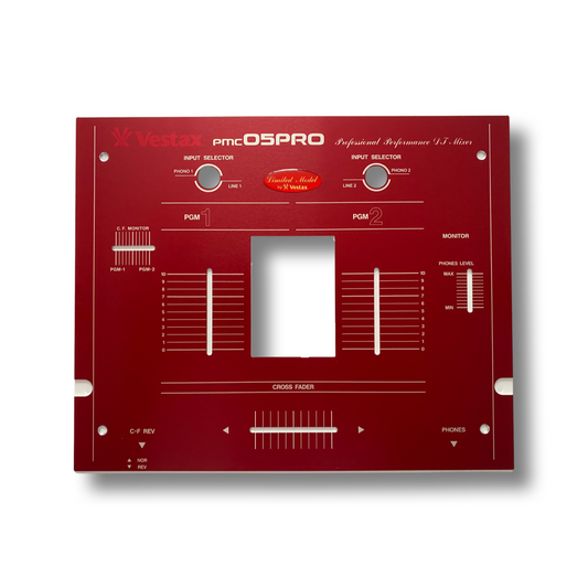 Vestax PMC-05 Pro Q Limited Edition Red Reproduction Faceplate