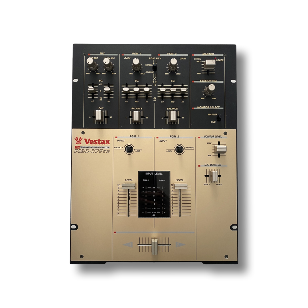 Vestax PMC-07 Pro Gold Reproduction Faceplate